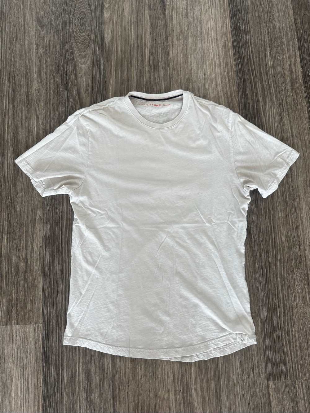 Sun + Stone White Crewneck Short Sleeve Tee